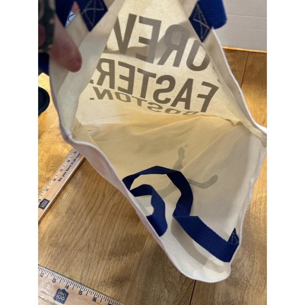 Puma Recycled Beige Tote Forever. Faster. Boston. New